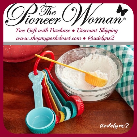 The Pioneer Woman Other - 🌺 New Pioneer Woman 8-Piece Multicolor Plastic Measuring Cup Set
